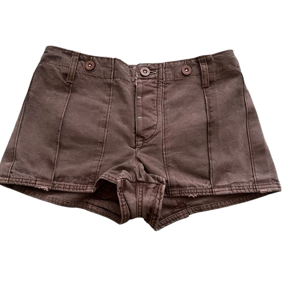 FREE PEOPLE All Yours Micro Shorts Chocolate Brown - Picture 5 of 8